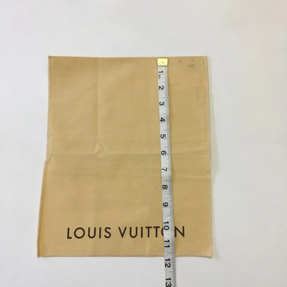 Louis Vuitton Dust Bag 9.5 x 6.5 in Long Wallet 100% Cotton Yellow Made in India